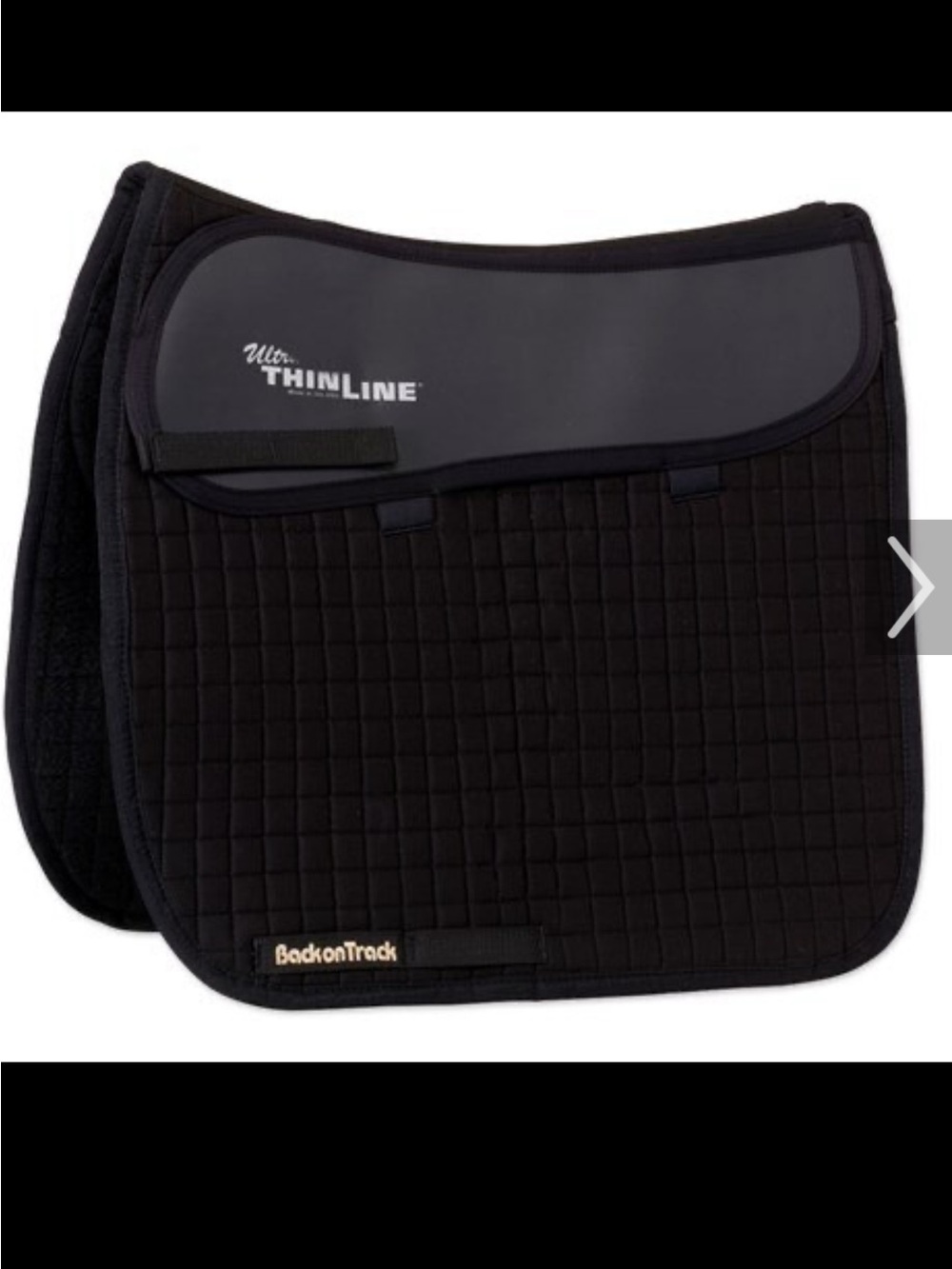 THINLINE Contender II Dressage Saddle Pad Back on Track - Black
